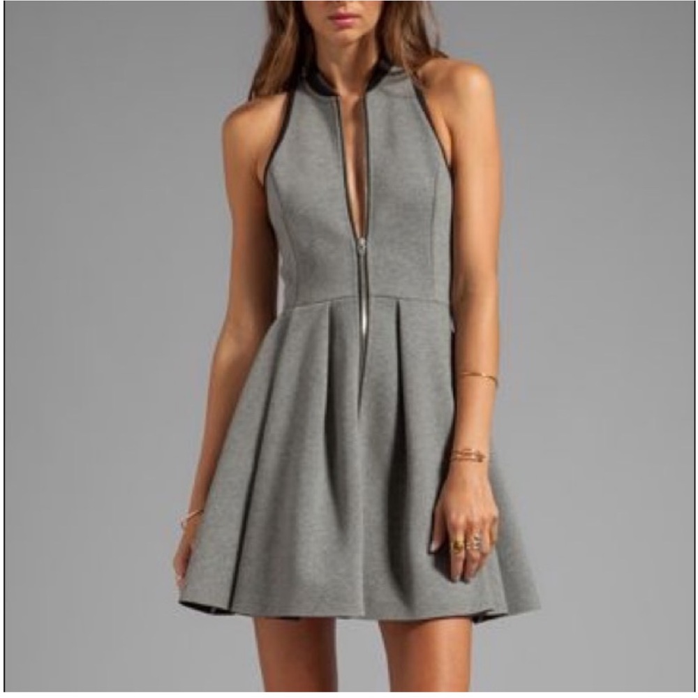 T by Alexander Wang neoprene collar dress